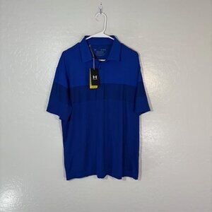 Under Armour Polo Shirt Mens Large Playoff Golf UPF 30 Performance Lightweight